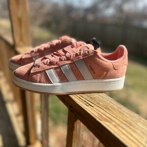 Adidas Coral Sneakers with White Accents